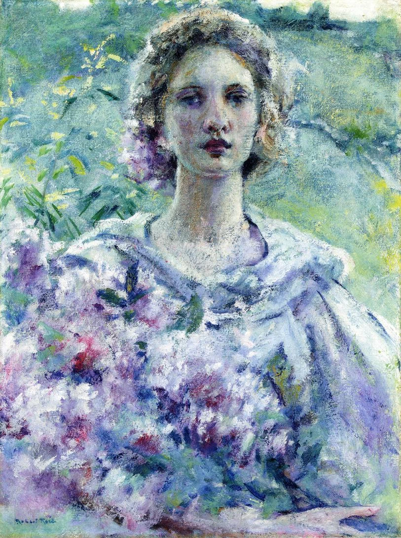 Ragazza con fiori
